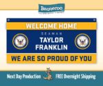 Navy Banner Welcome Home