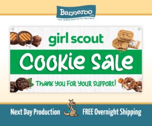 Girl Scout Cookie Sale Vinyl Banner